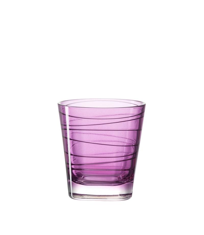 Leonardo Drinking Glass Tumbler - Violet Purple VARIO 6 Piece