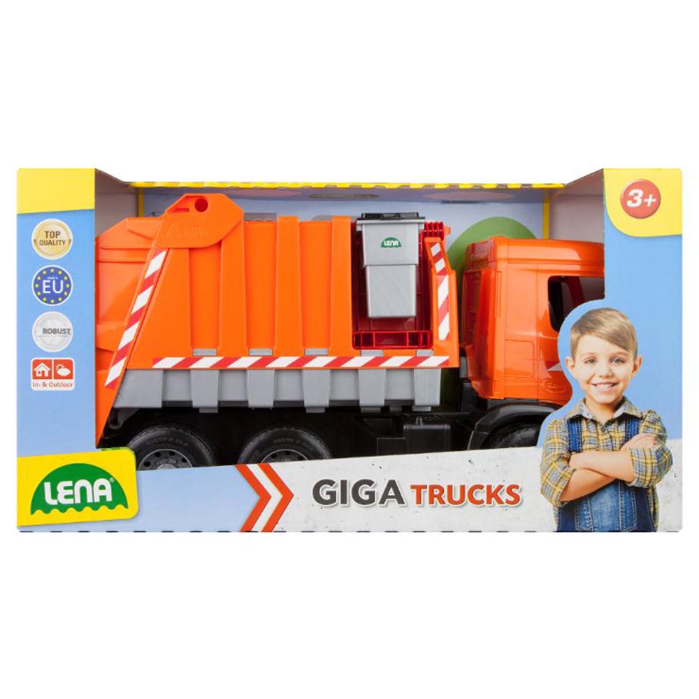 LENA Toy Garbage Truck XL GIGA TRUCKS Mercedes Arocs Replica 71 x 28 x 40cm (Display Box)