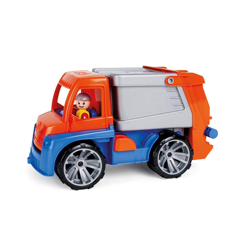 LENA Toy Rubbish Truck TRUXX with Bin and Play Figure 30cm