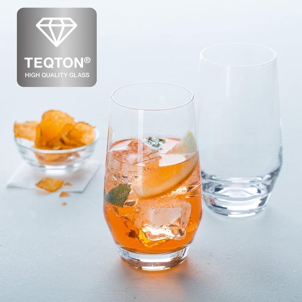 Leonardo Tall Drinking Glasses Puccini Teqton Glass 365ml – Set Of 6