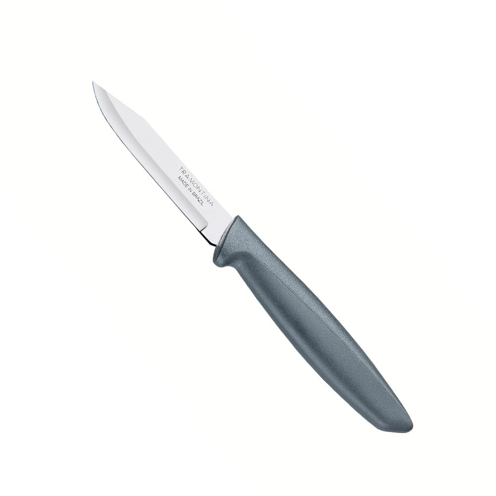 Tramontina Plenus Stainless Steel Pairing/Peeling Knife Polpropylene Handle - Grey