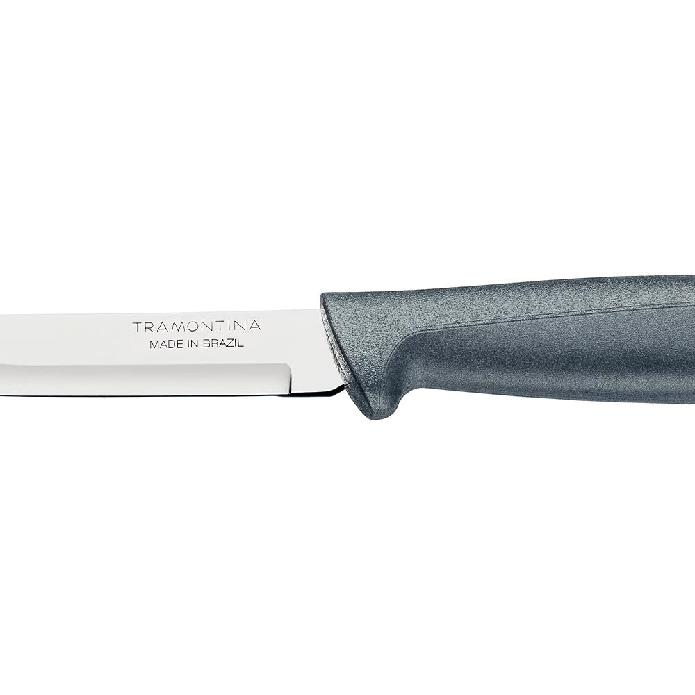 Tramontina Plenus 8cm Smooth Stainless Steel Pairing/Peeling Knife - Grey