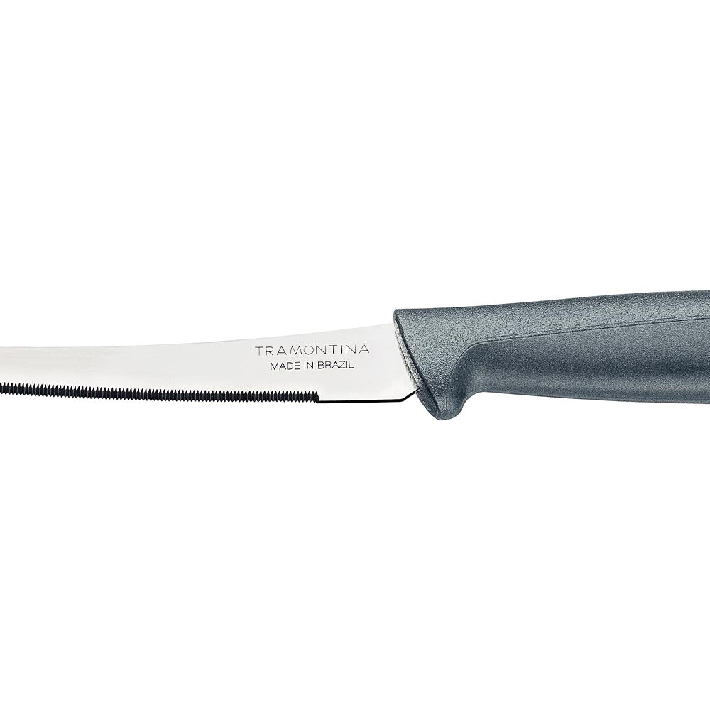Tramontina Plenus 13cm Smooth Stainless Steel Tomato Knife - Grey