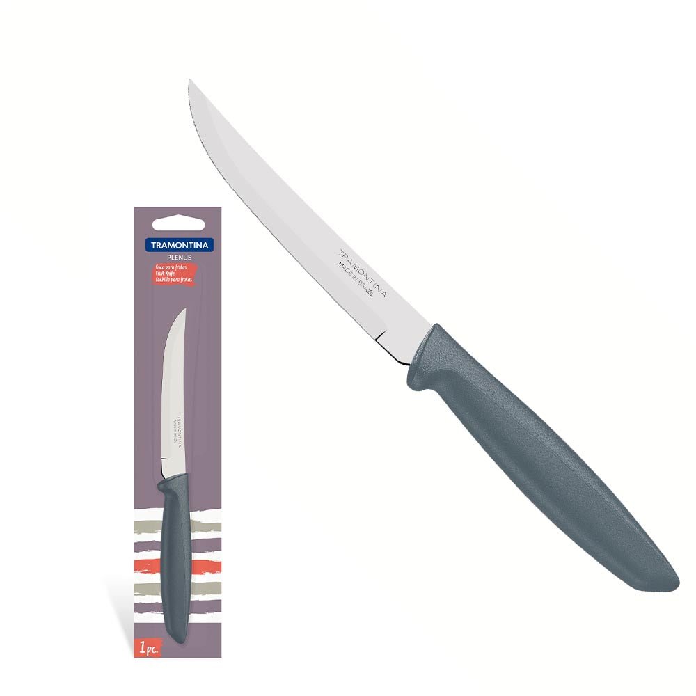 Tramontina Plenus Stainless Steel Utility/Fruit Knife Polpropylene Handle - Grey