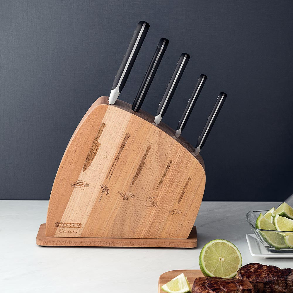 Tramontina Century Knife Block Set With Wooden Holder - 6 Pieces