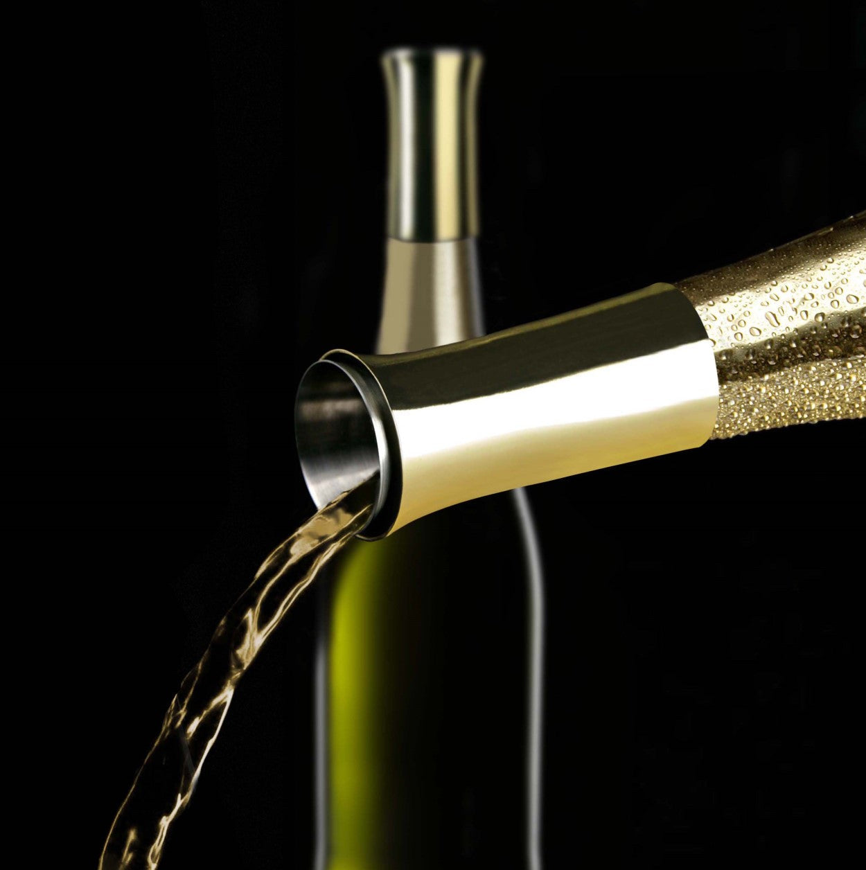 VAGNBYS Champagne Pourer: Preserves MCC Bubbles. Prevents Dripping. Elegant Stainless-Steel Conserves the Taste & Quality