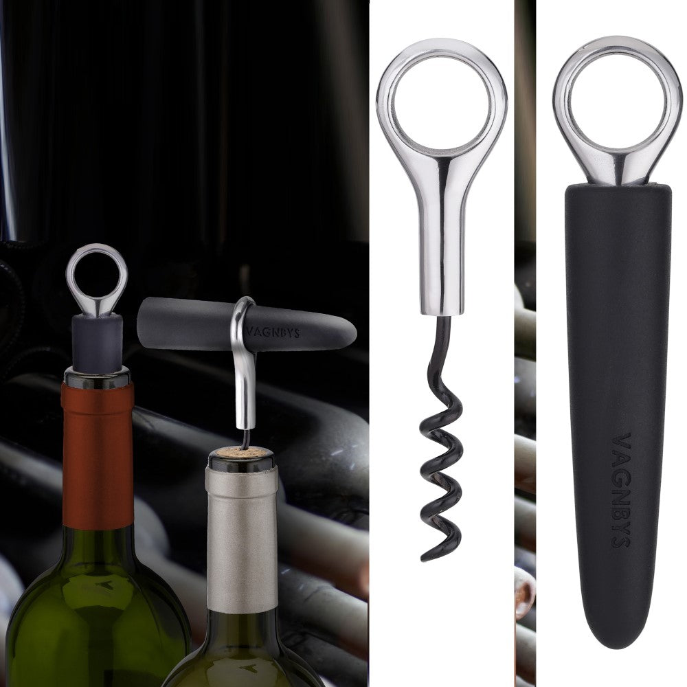 VAGNBYS Barware Tool Set: 2-in-1 Corkscrew & Wine Stopper & 1x Foil Cutter