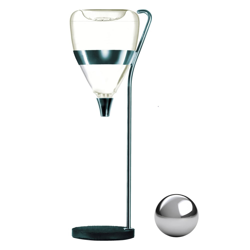 Wine Aerator & Decanter: Tritan Table Tower Beverage Dispenser with Steel Ice Chilling Ball