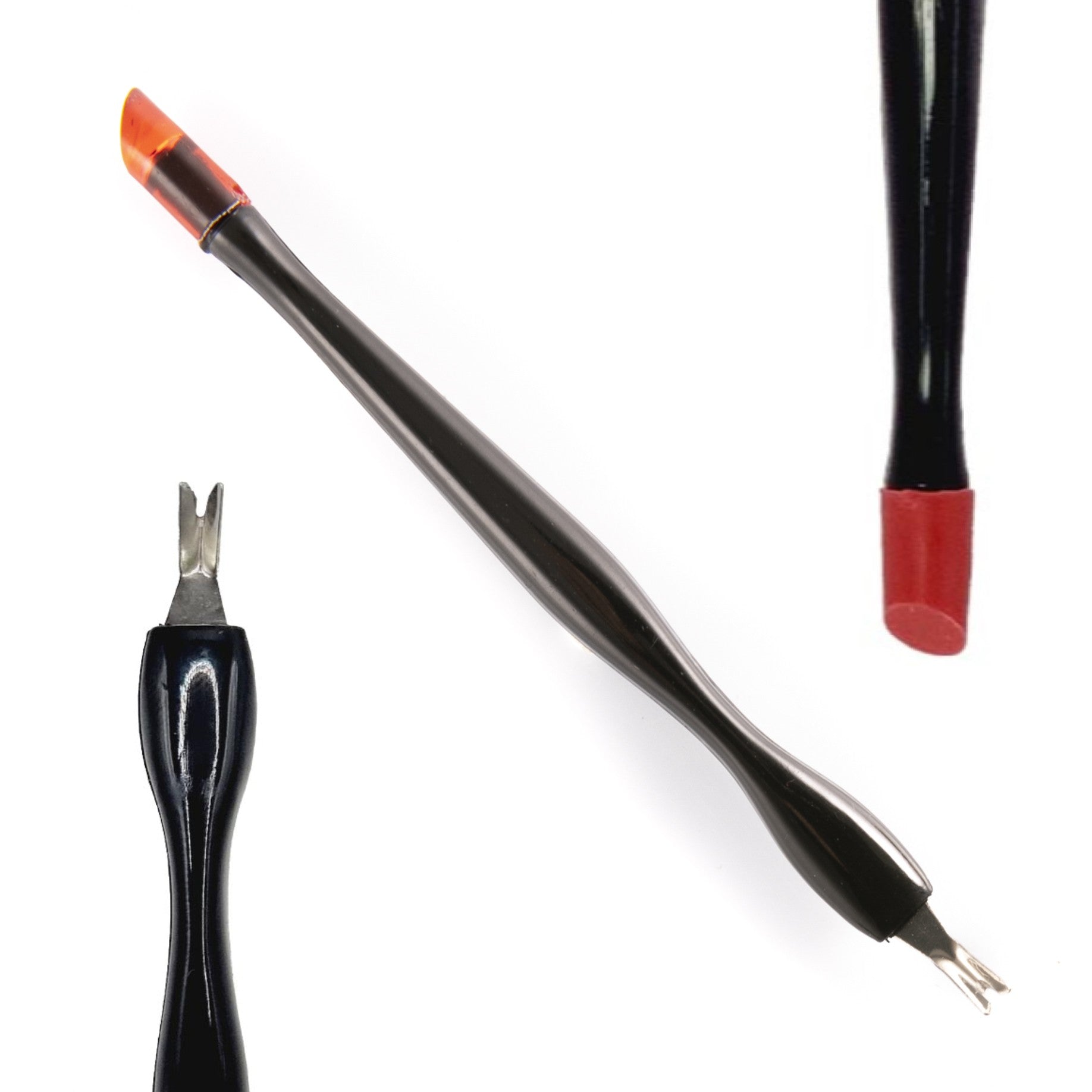 Kellermann 3 Swords Manicure & Pedicure Set | 12-Pieces | Beige Zipped Case with White Spots | V-Savanna Touch