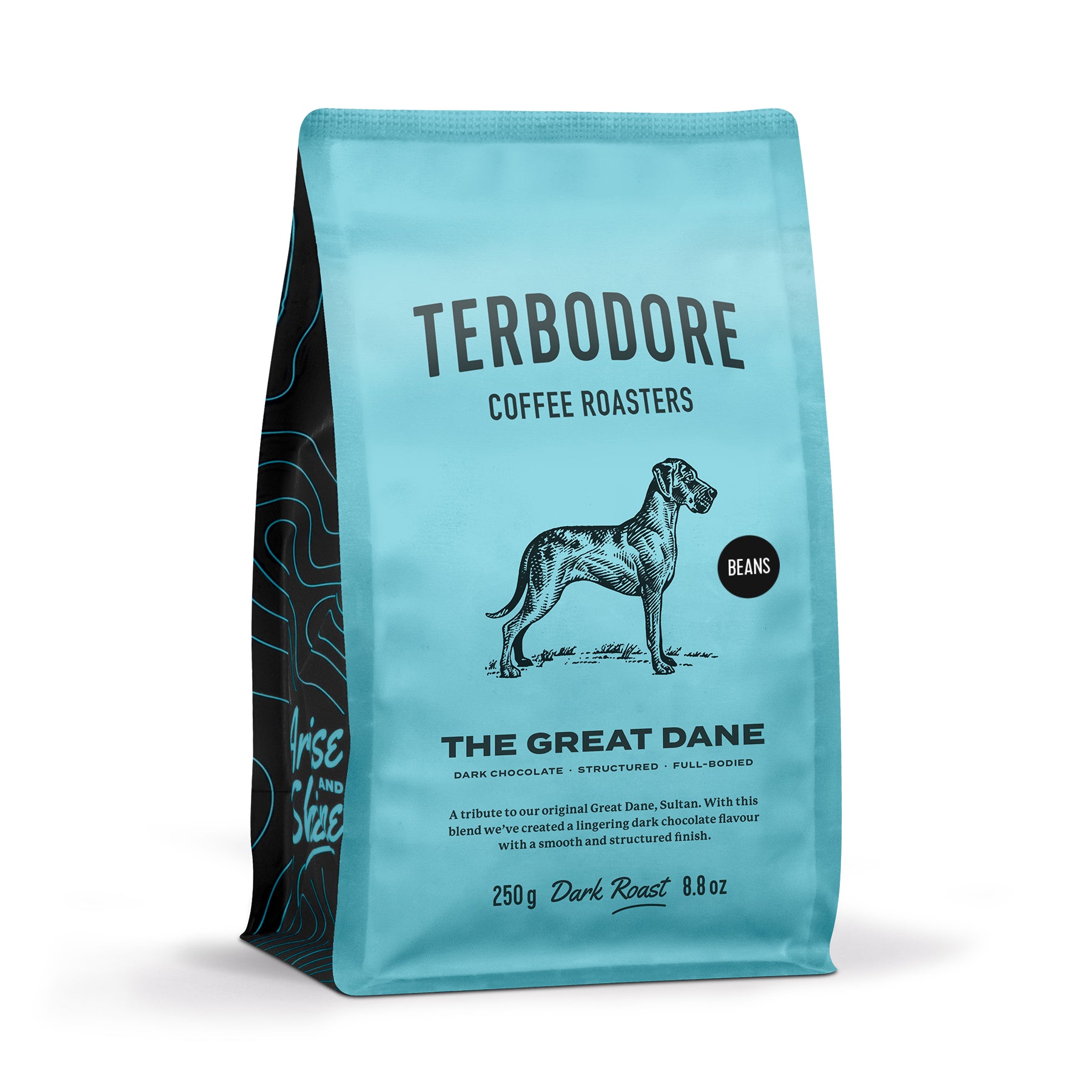 Terbodore The Great Dane Coffee Beans 250g | Dark Roast | Cocoa Notes