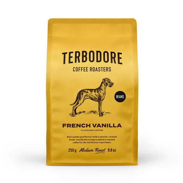 Terbodore French Vanilla Coffee Beans 250g | 100% Arabica | Vanilla Flavour