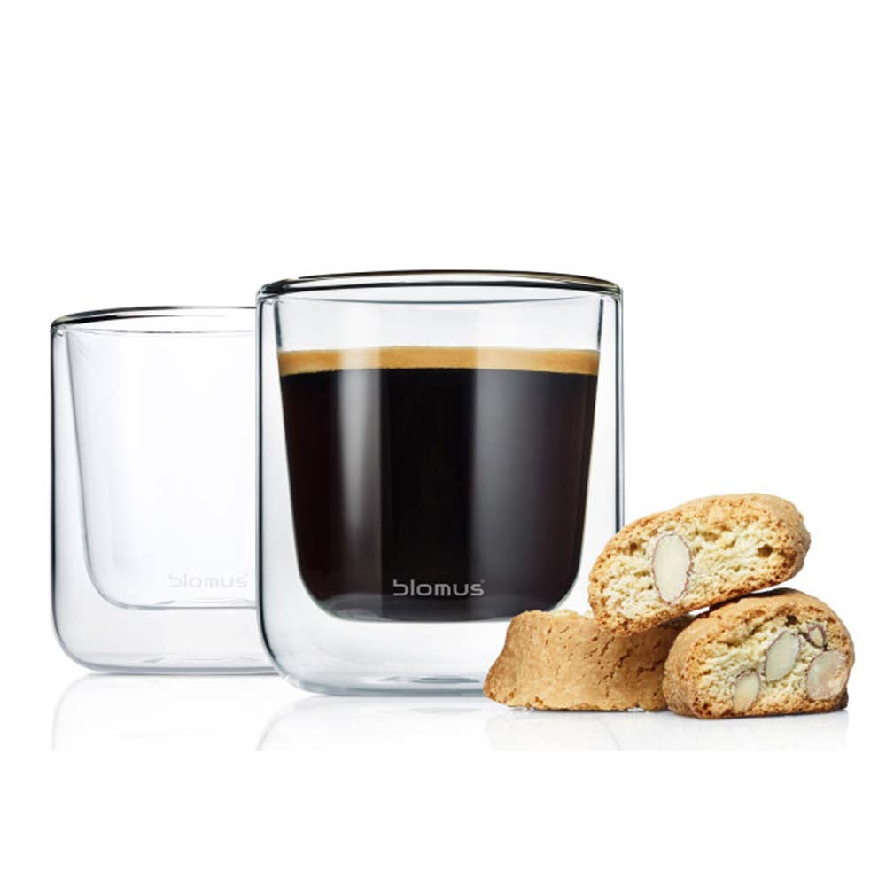 Blomus Coffee Glass Nero Set - 2 Pack