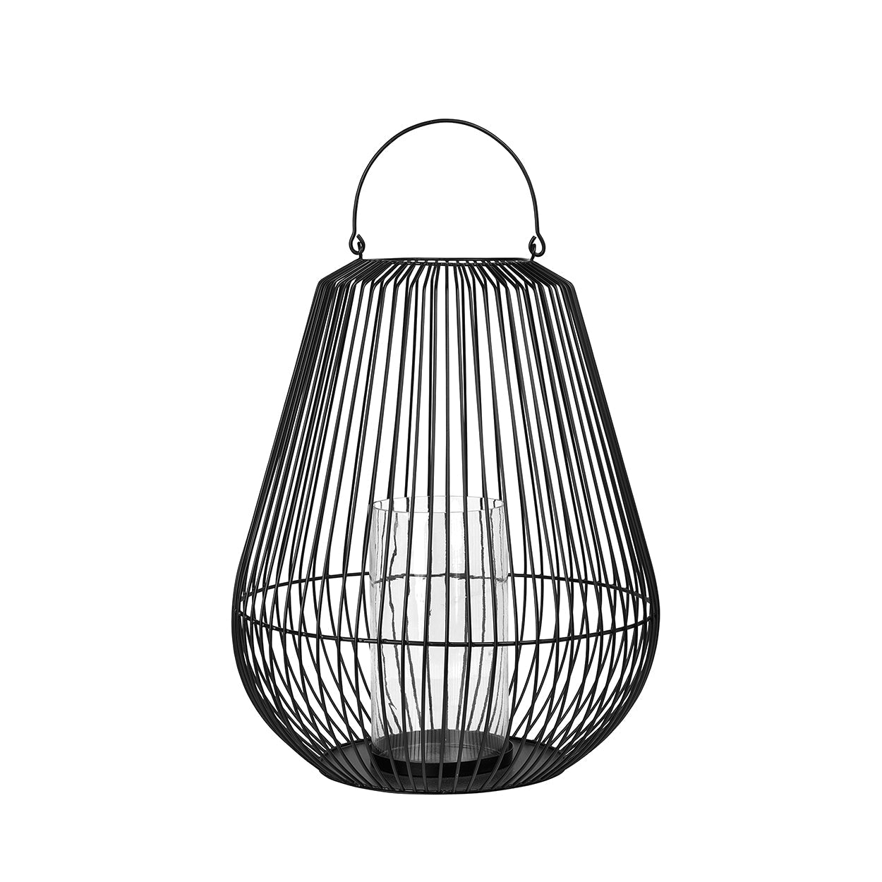 Blomus Lantern - Powder Coated Steel in Black: Medium 51x62cm Nidea