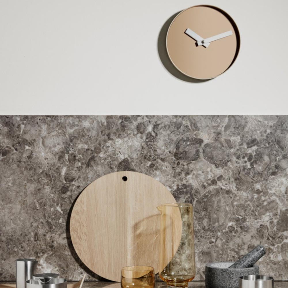 Blomus RIM Wall Clock 20cm - Indian Tan & Nomad