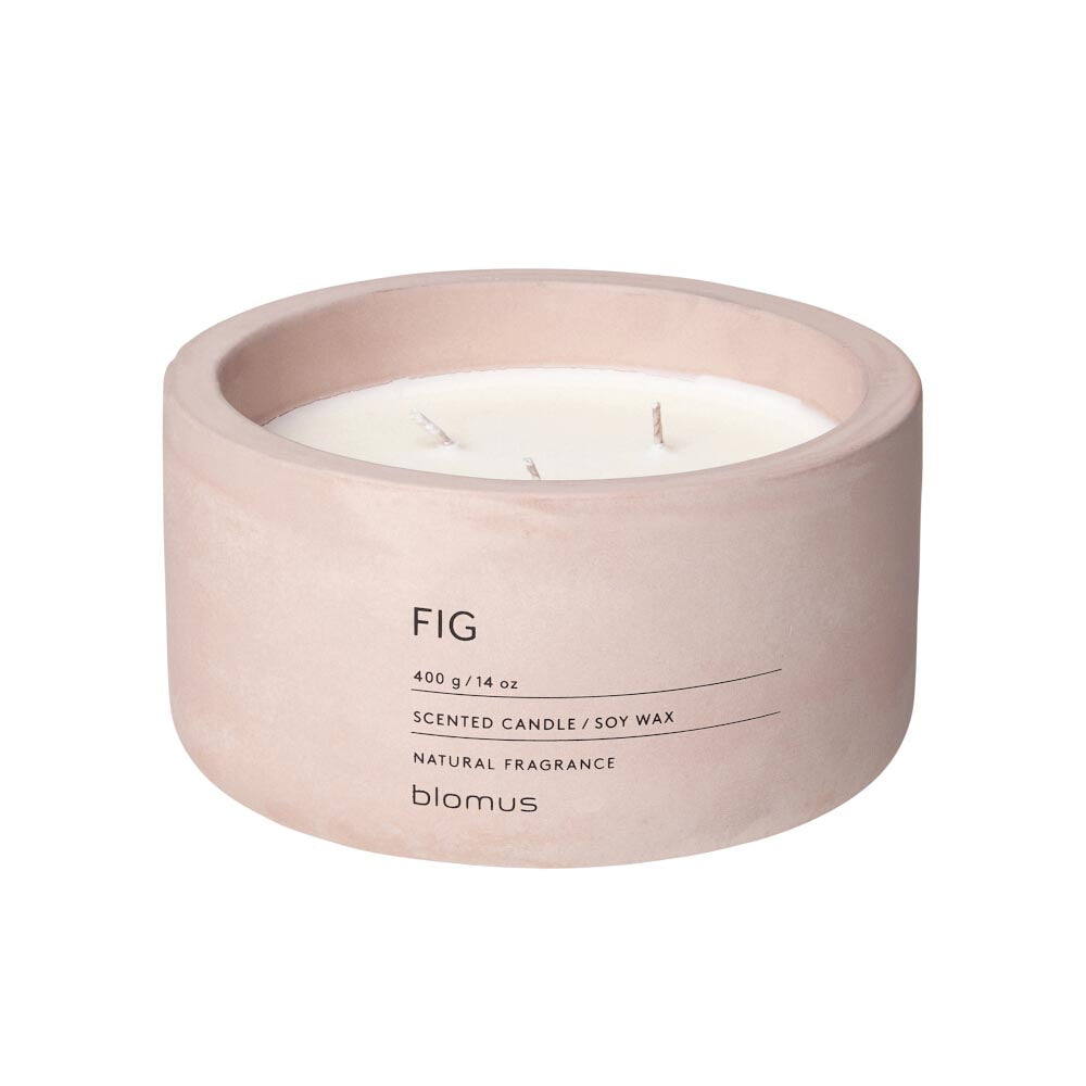 Blomus FRAGA Scented Candle in Pale Pink Container 13cm - Fig
