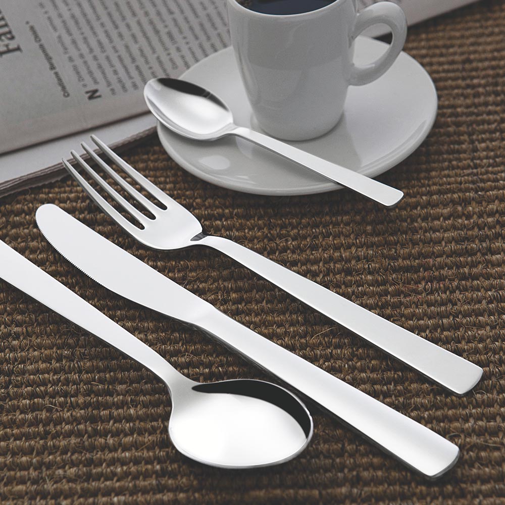Tramontina Oslo Stainless Steel Flatware Set with High Glossy Finish - 24 Pieces