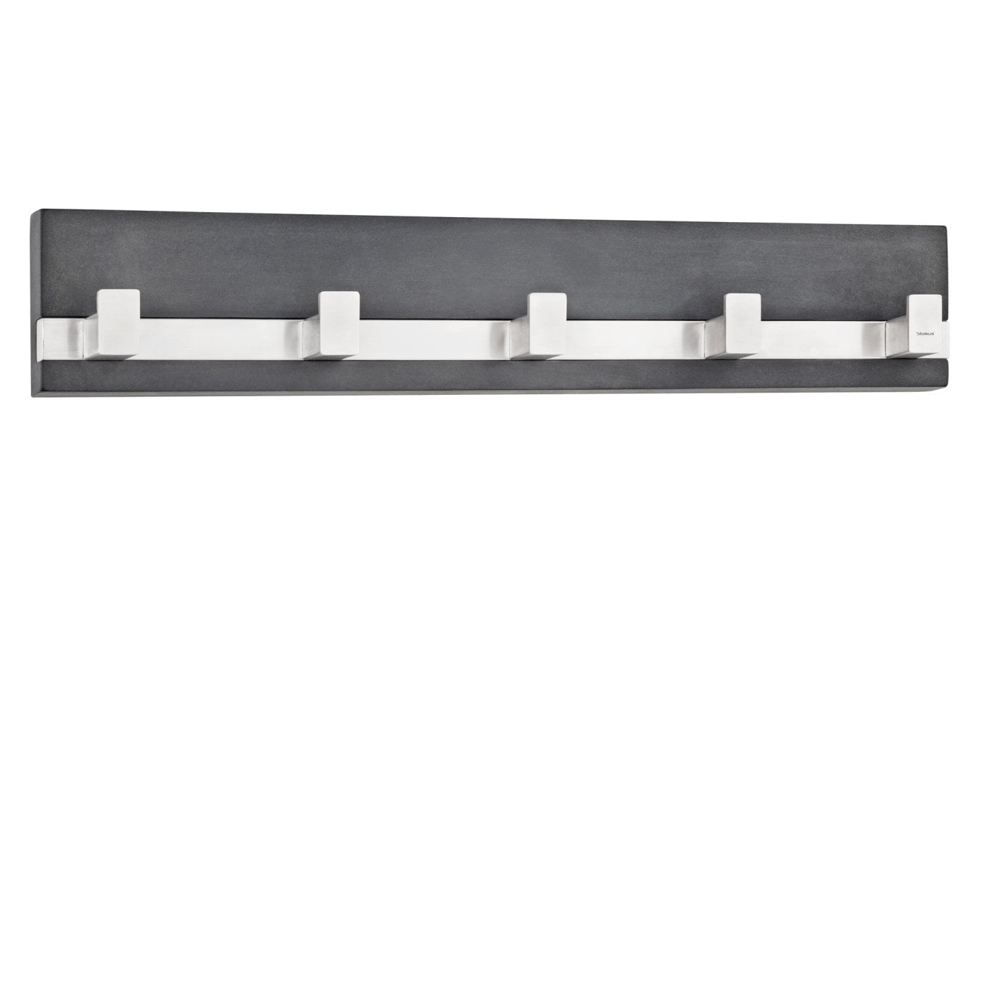 blomus Coat Rack Wall Mounted Artificial Stone with 5 Matt Steel Hooks