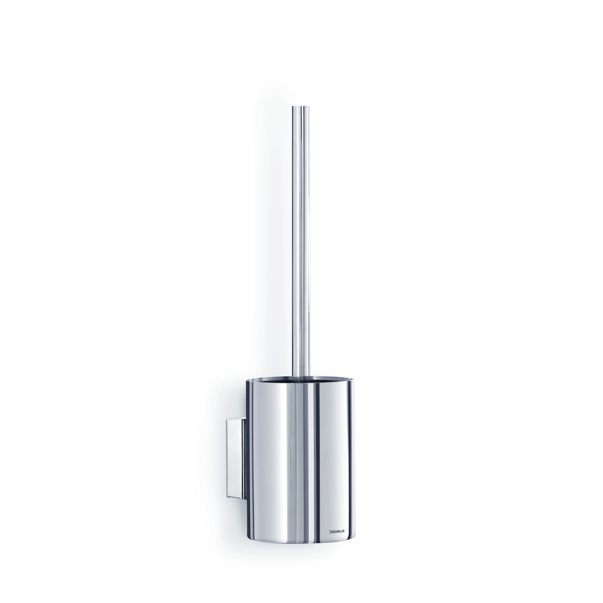 blomus Toilet Brush Wall Mounted Narrow Fit Matt Stainless-Steel 46cm NEXIO