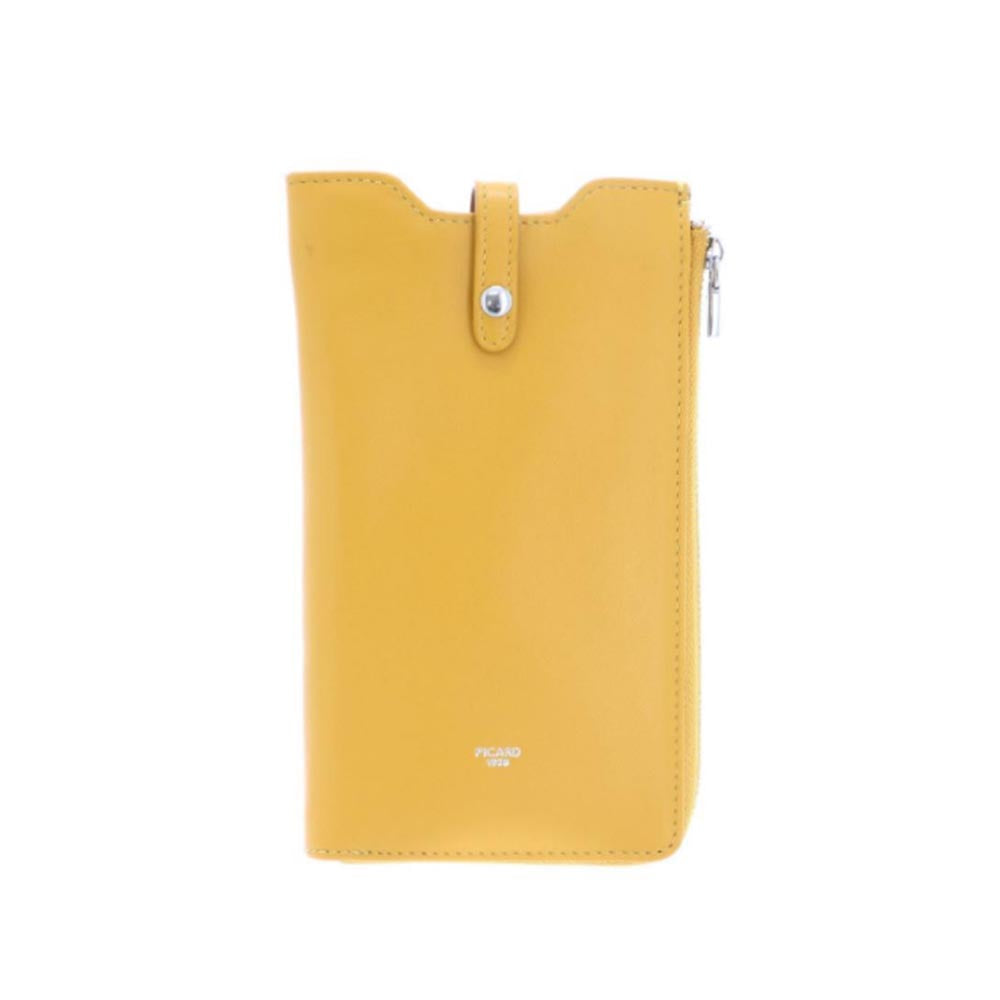 Picard BINGO Phone Pouch Wallet with Shoulder Strap Leather - Buttercup Yellow