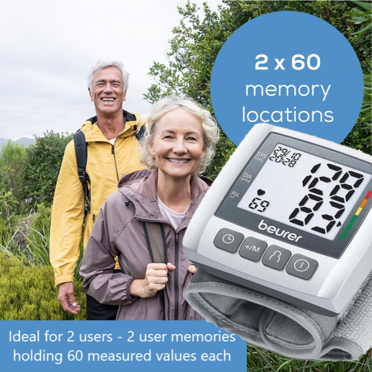 Beurer Germany Wrist Blood Pressure Monitor with Arrhythmia Detection & Risk Indicator BC 30