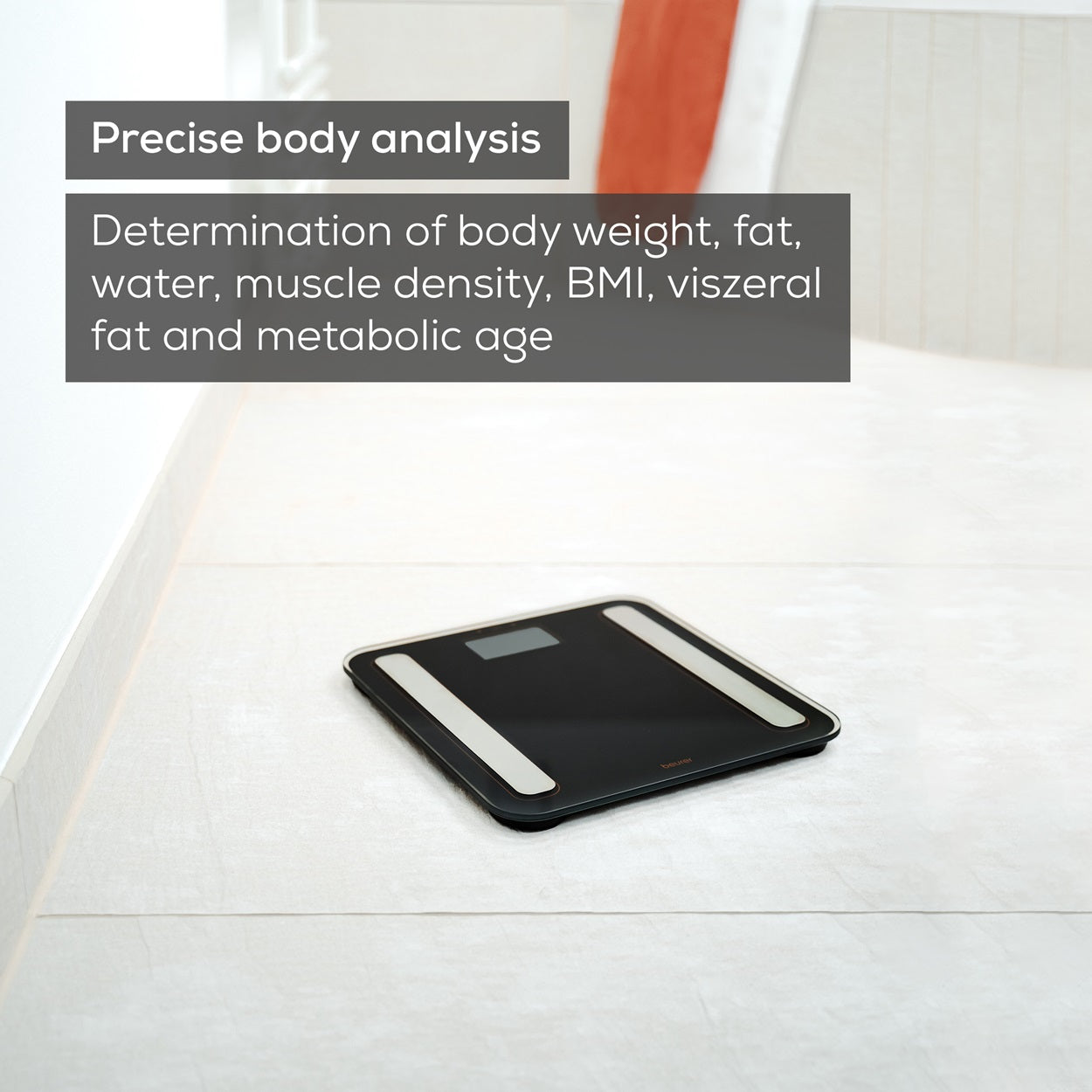 Beurer BF 183 Diagnostic BMI Glass Bodyweight Scale - Limited Black & Bronze Edition