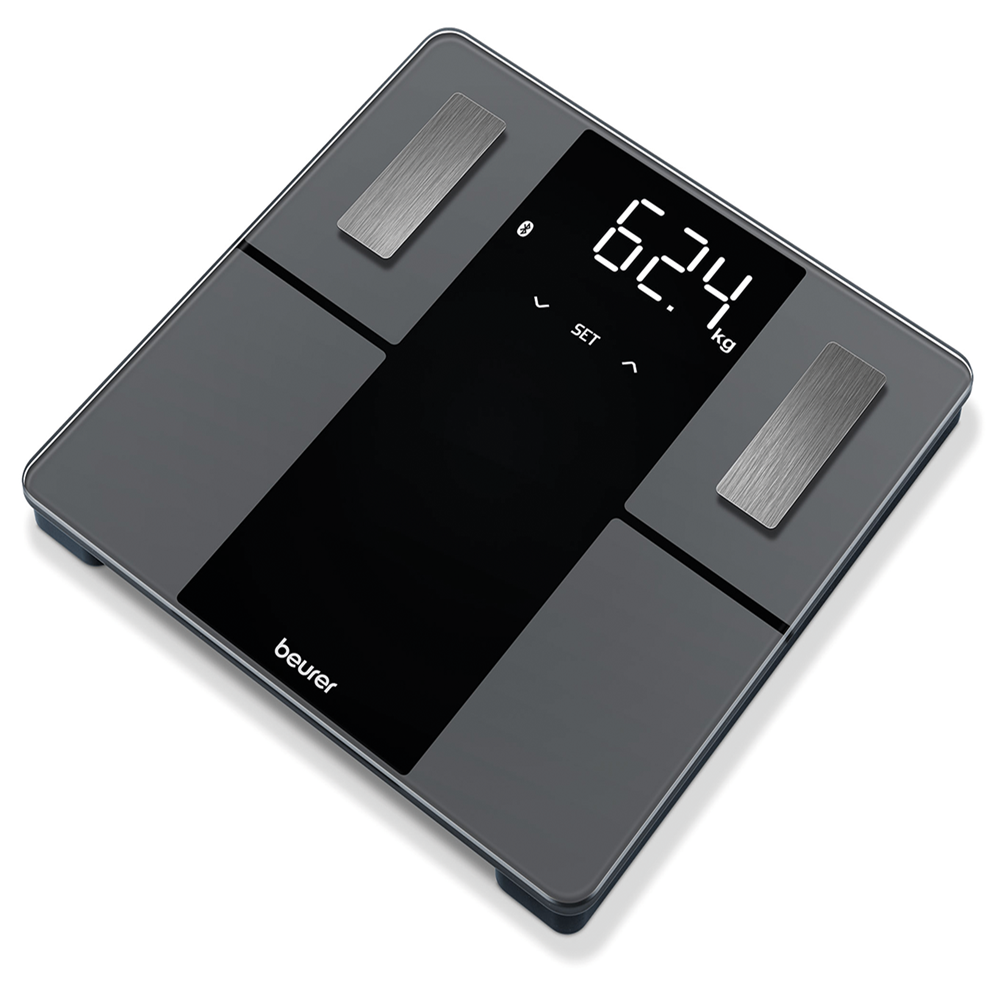 Beurer BF 500 Diagnostic Digital Scale / BMI Scale / Body Fat Scale with Bluetooth & App in Super Black