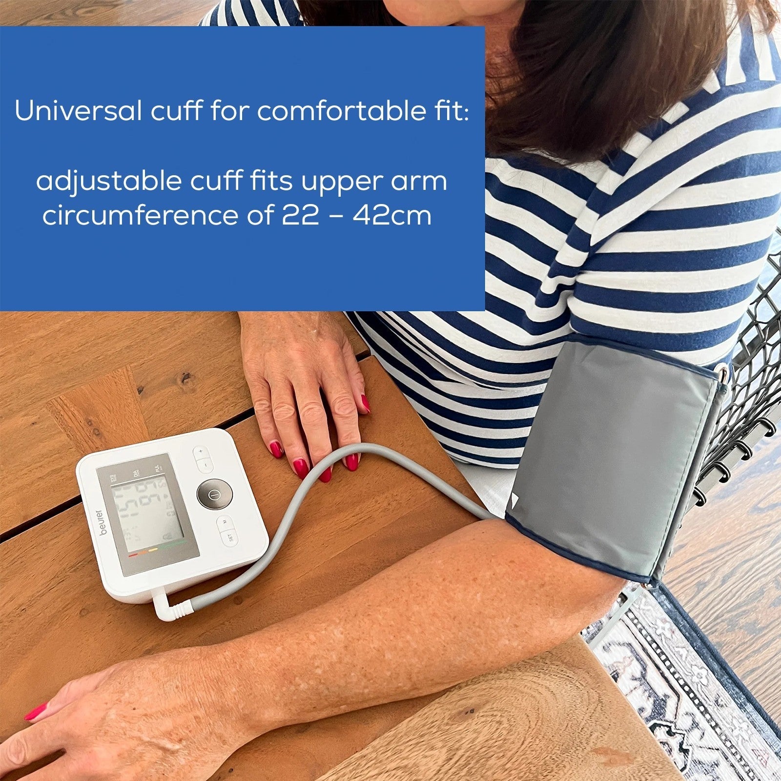 Beurer Germany BM 27 Upper Arm Blood Pressure Monitor | Clinically Accurate | Arrhythmia & Risk Alerts