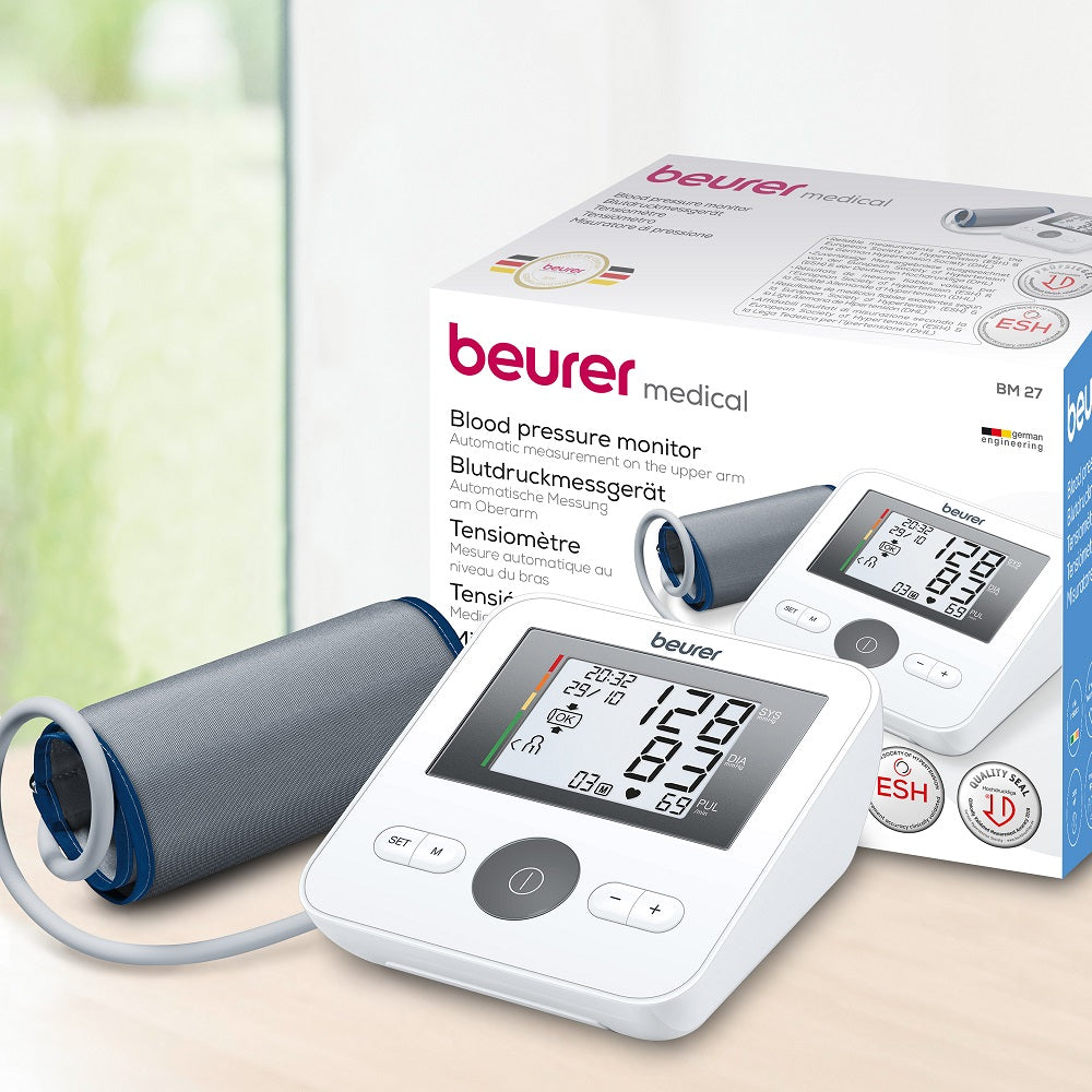 Beurer Upper Arm Blood Pressure Monitor with Arrhythmia Detection BM 27