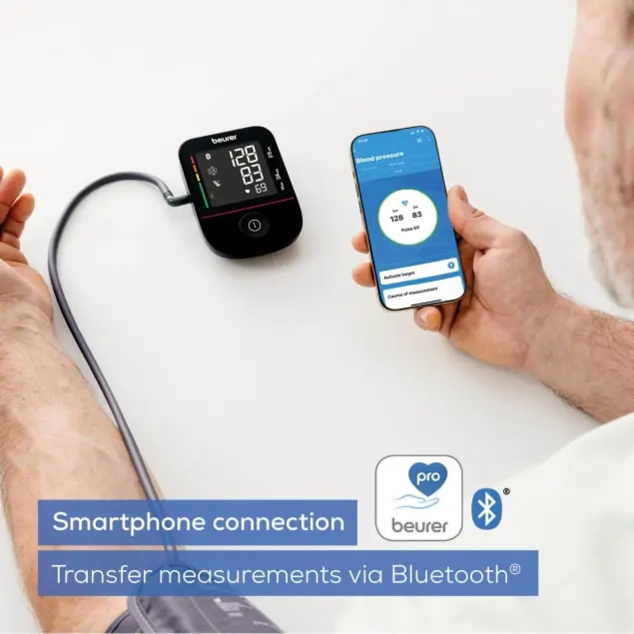 Beurer Germany BM 48 Upper Arm Blood Pressure Monitor with Cuff: Easy to Use. Accurate Measurements. Arrhythmia Detection. Bluetooth Device. Track & Monitor Measurements via App