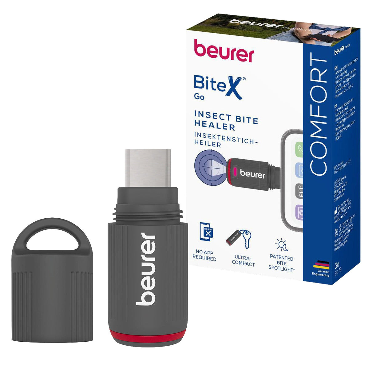 Beurer Germany Insect Bite Healer | Chemical & Battery Free Itch & Sting Relief BR 75