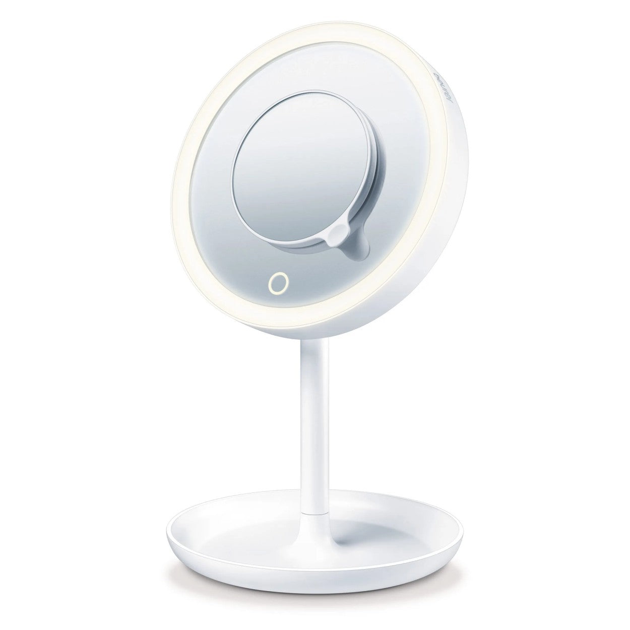 Beurer BS 45 Illuminated Cosmetic Mirror / Makeup Mirror with LED Lights & Trinket Tray