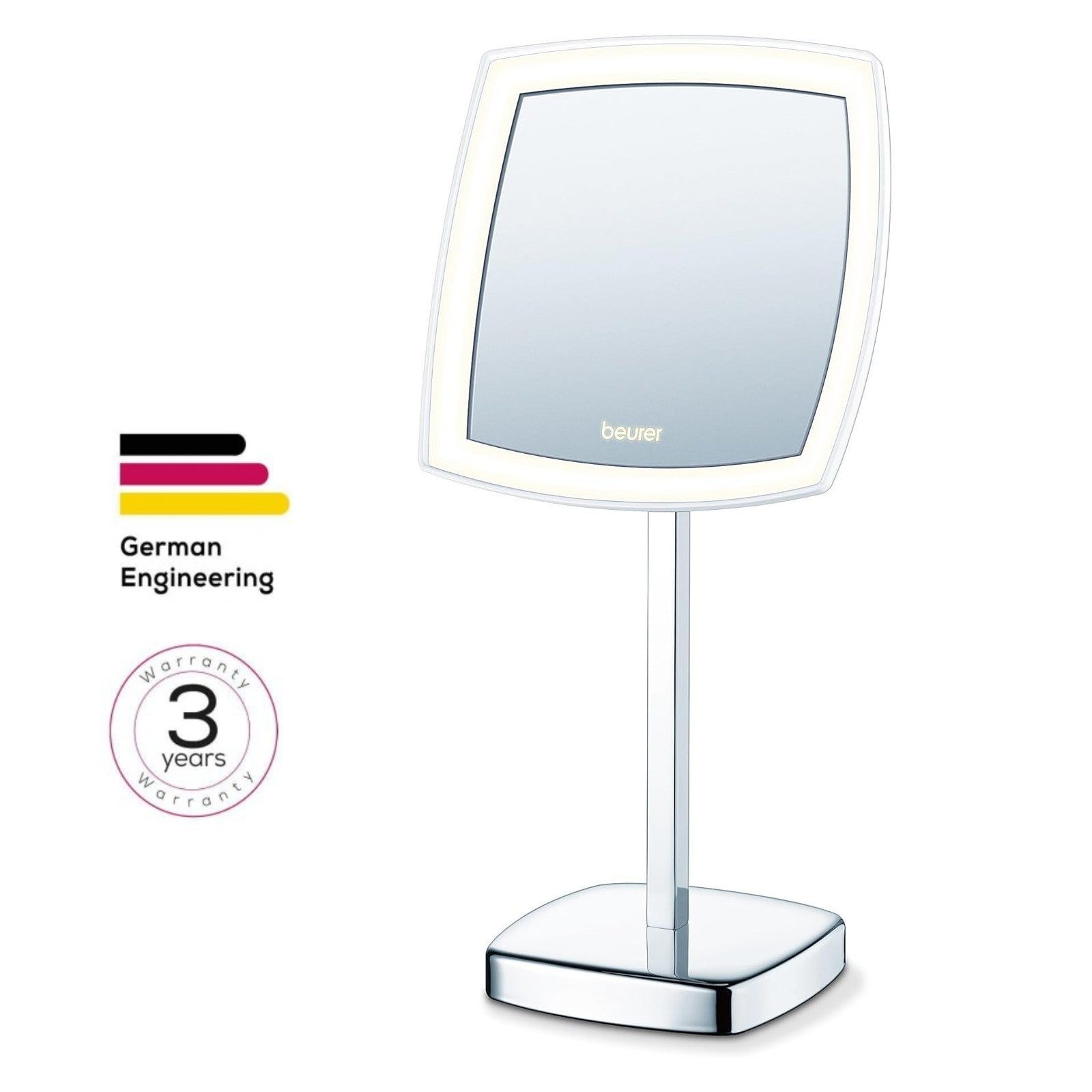 Beurer Germany LED Cosmetic Mirror | 5X Magnification. Bright Adjustable LED Light | BS 99