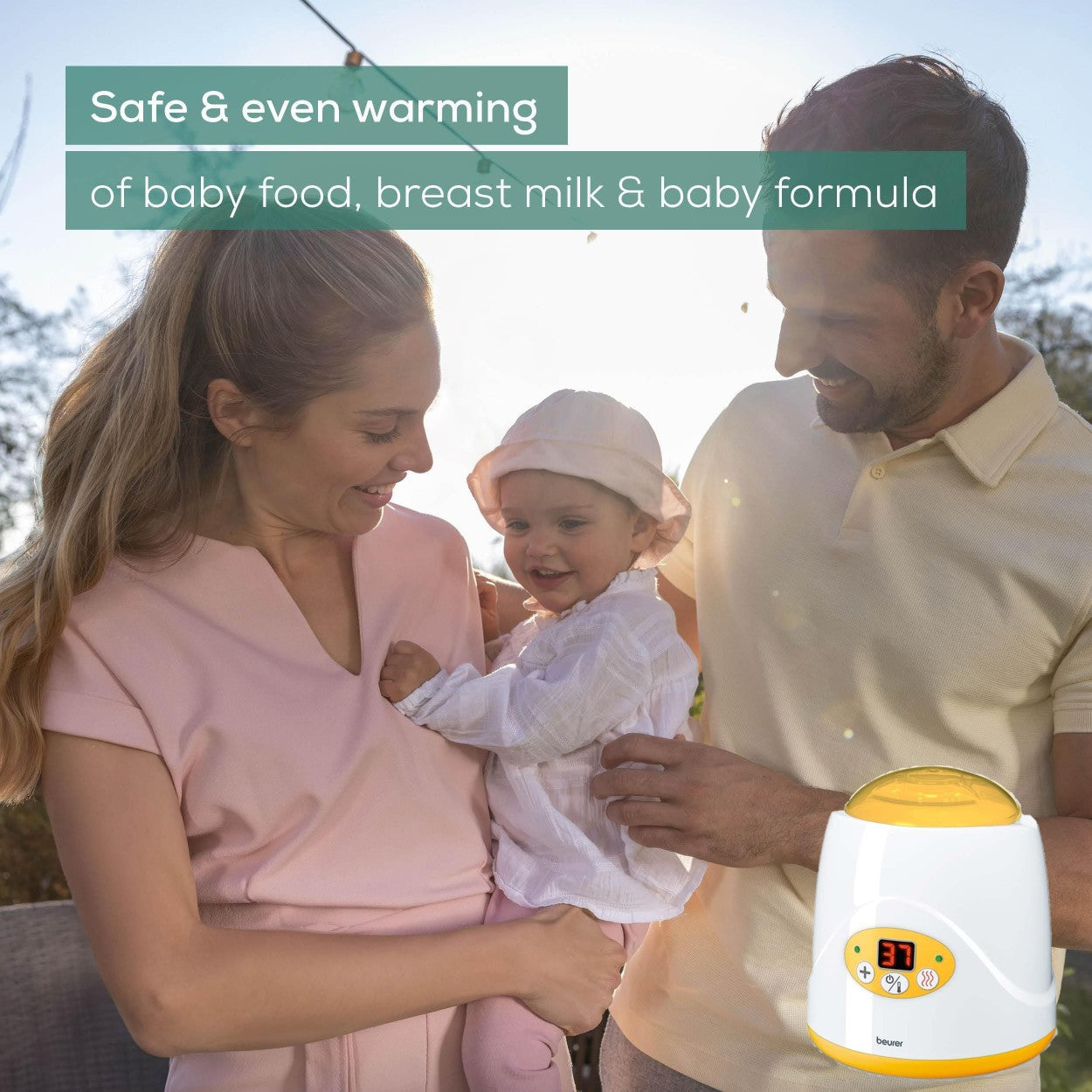 Beurer BY 52 Baby Food & Bottle Warmer | 2-in-1 | Warms Baby Food & Bottles & Keeps Them Warm