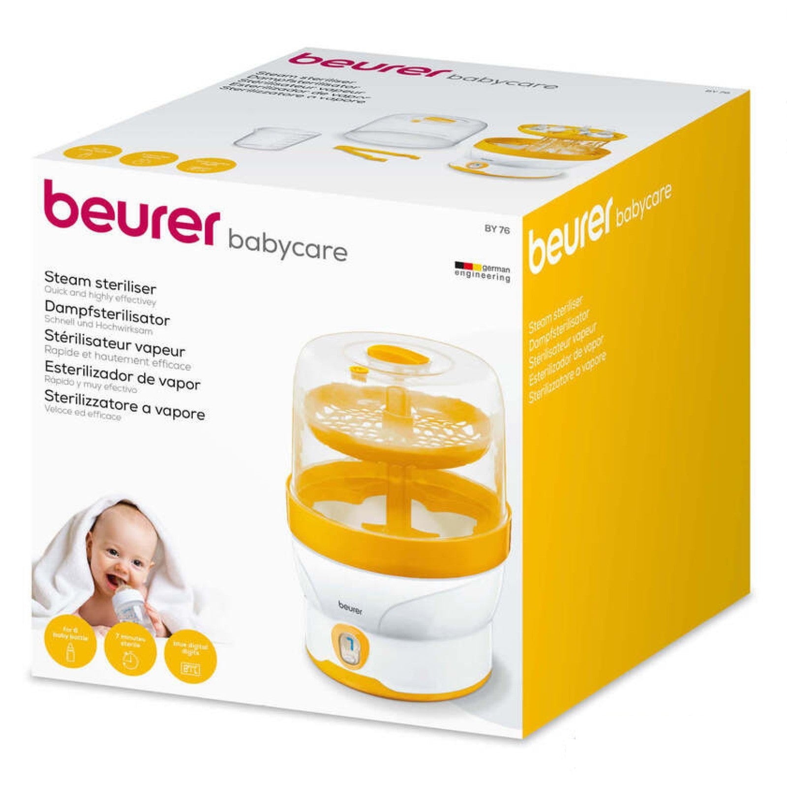 Beurer Germany BY 76 Steam Steriliser for Baby Bottles & Accessories