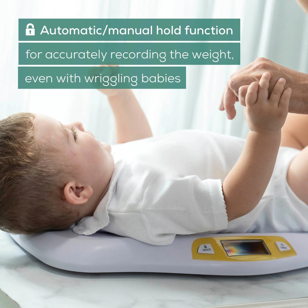 Beurer BY 80 Baby Scale: Non-Slip, Tare Function for Wriggly Baby, 5g Increments