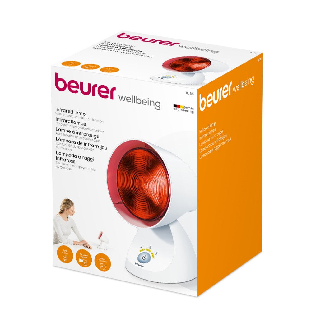 Beurer IL 35 Infrared Lamp with Timer - Soothes Colds & Muscle Strains