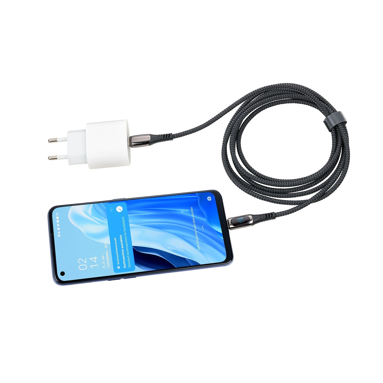 TROIKA Germany USB-C to USB-C Cable | 100W PD | Lightning Adapter | 2m