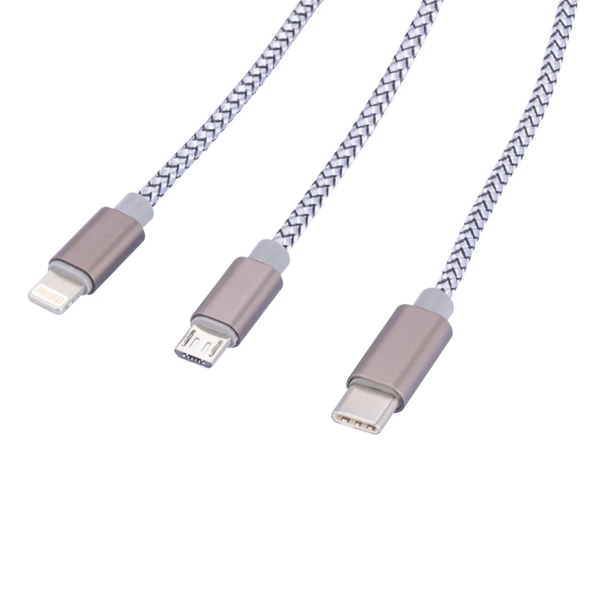 TROIKA Dreizack 3 in 1 charging cable CBL30/GY