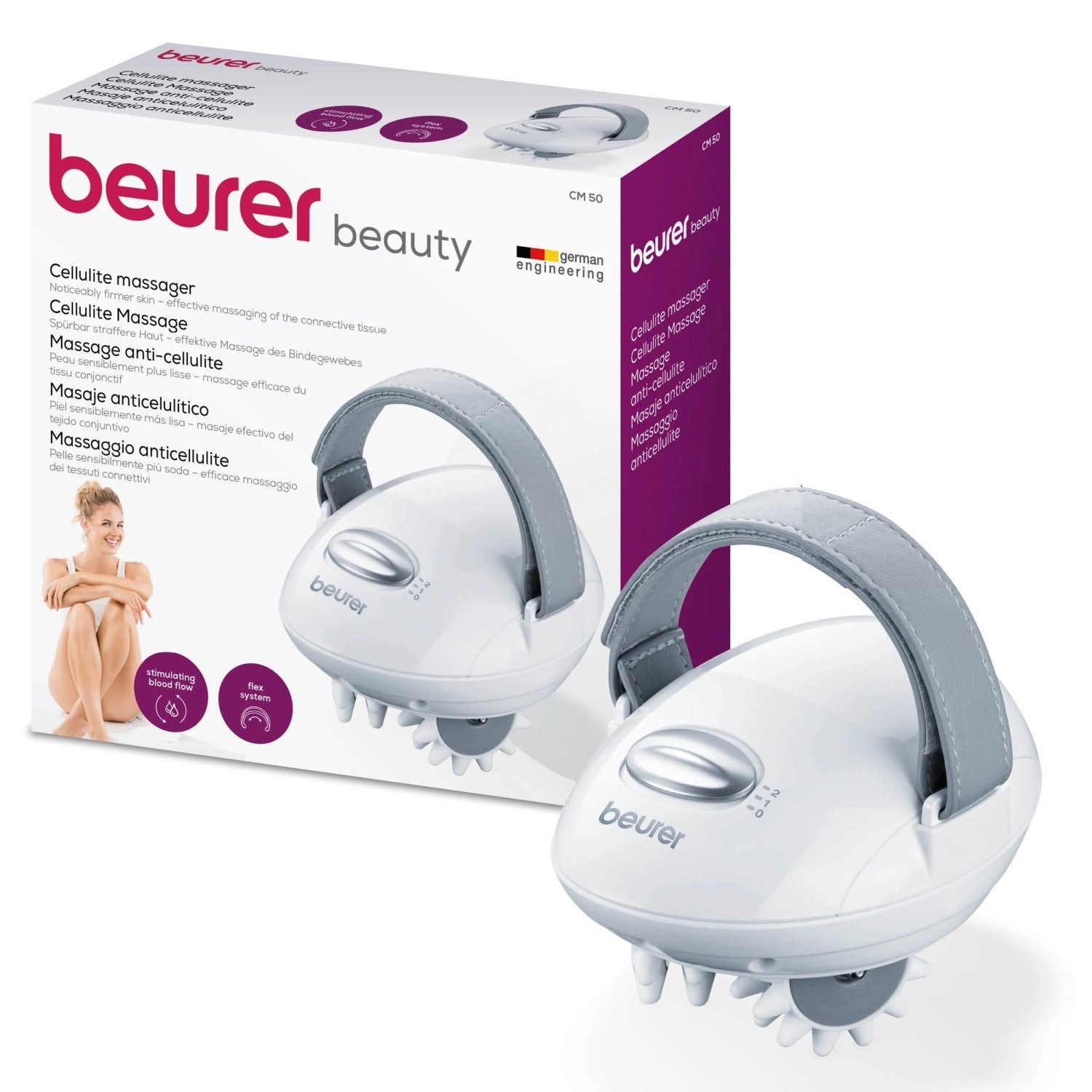 Beurer CM 50 Anti-Cellulite Massager for Firmer Skin. Mains Powered