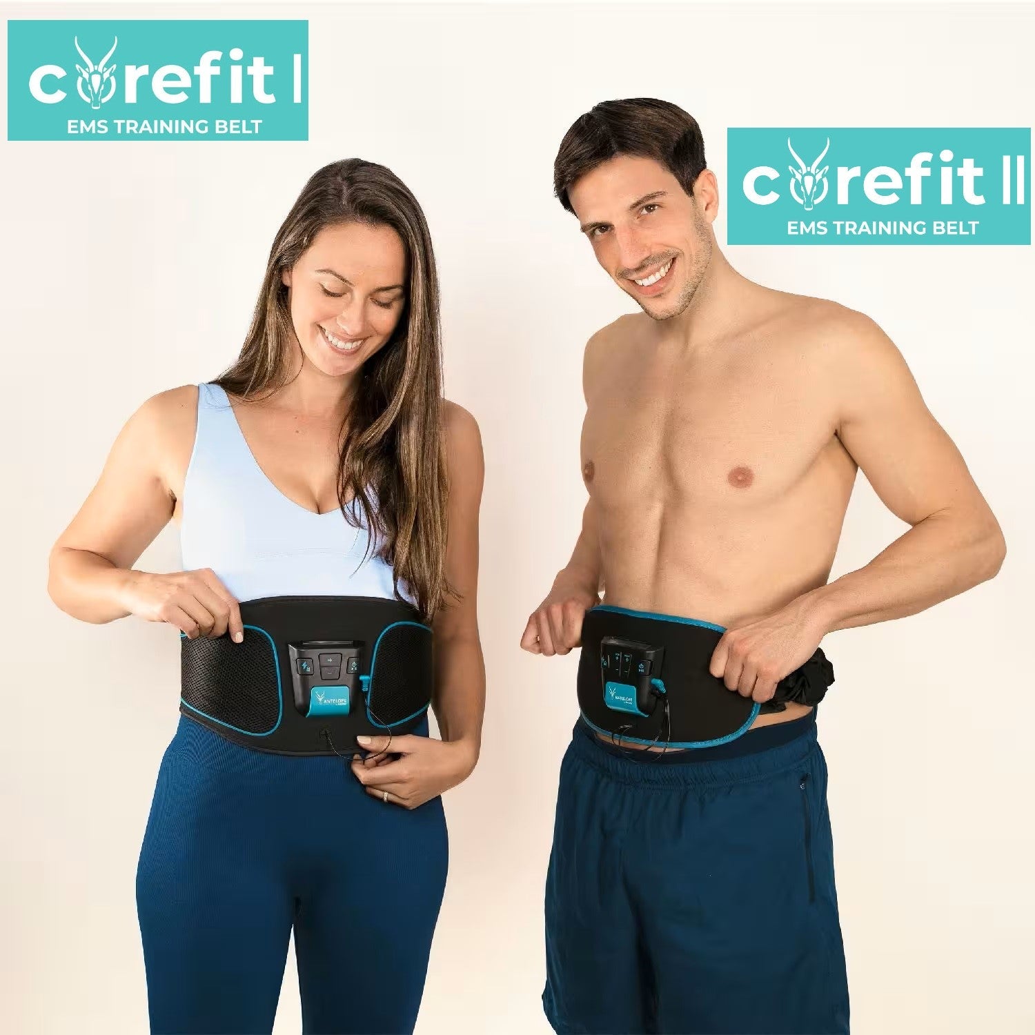 Antelope by Beurer Corefit I EMS Central & Lateral Abdominal Toning Belt: Burn Stomach Fat & Build Muscle