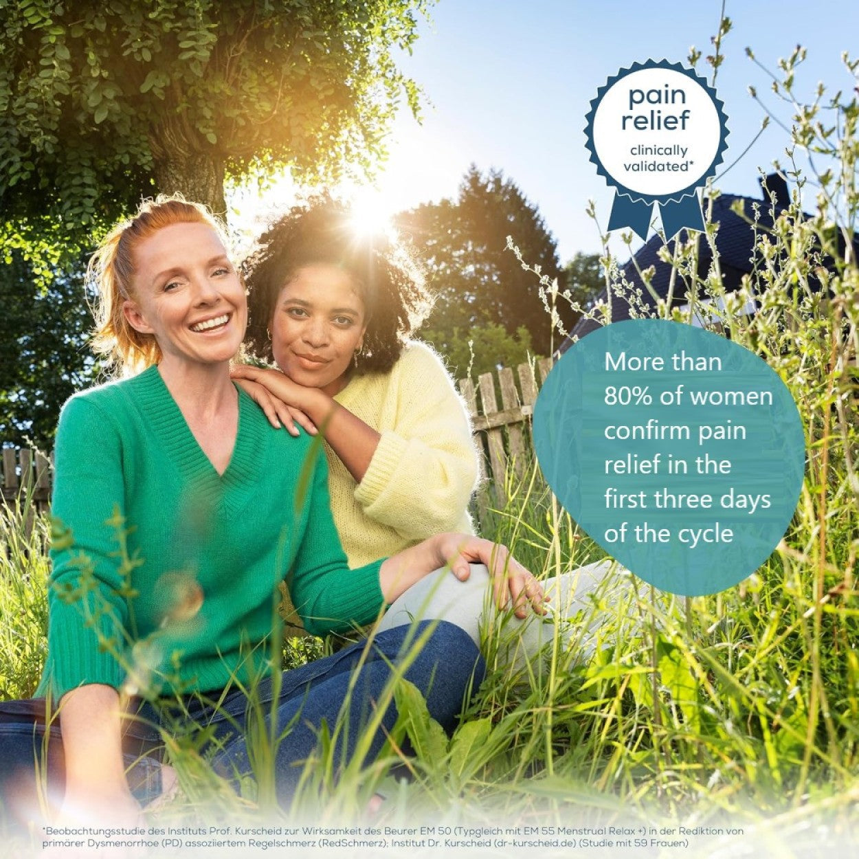 Beurer Germany EM 55 XL Menstrual Period Pain Relief & Endometriosis Pain Relief | TENS & Heat