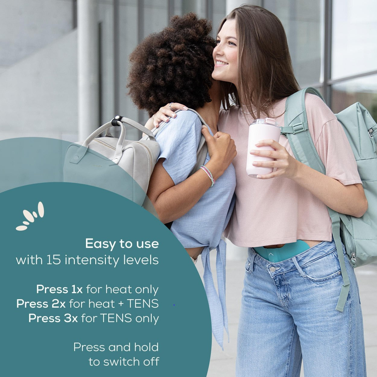 Beurer Germany EM 55 XL Menstrual Period Pain Relief & Endometriosis Pain Relief | TENS & Heat