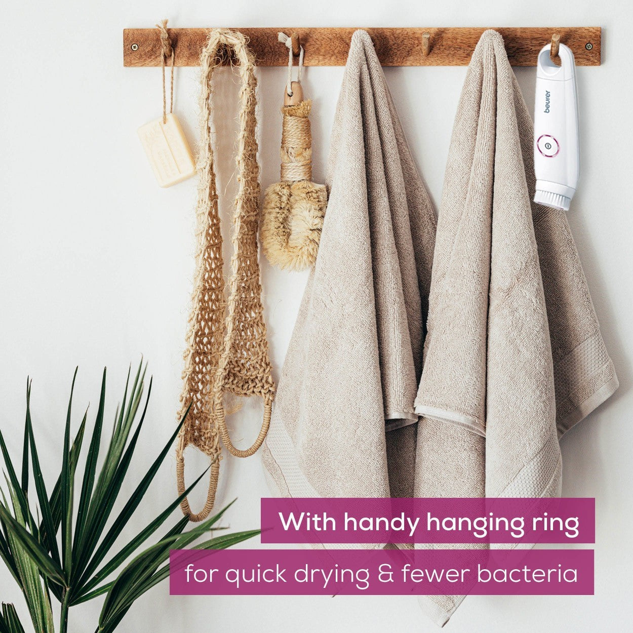 Beurer FC 45 Facial Cleansing Brush: Battery Powered. Portable. IPX7 Waterproof