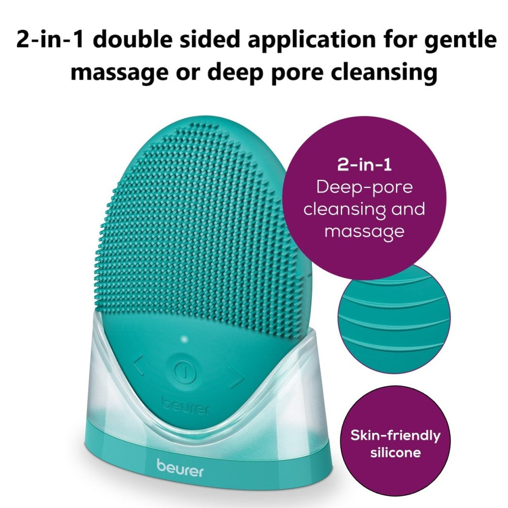 Beurer Silicone Facial Brush - Pore Cleansing & Massage: Rechargeable FC 52