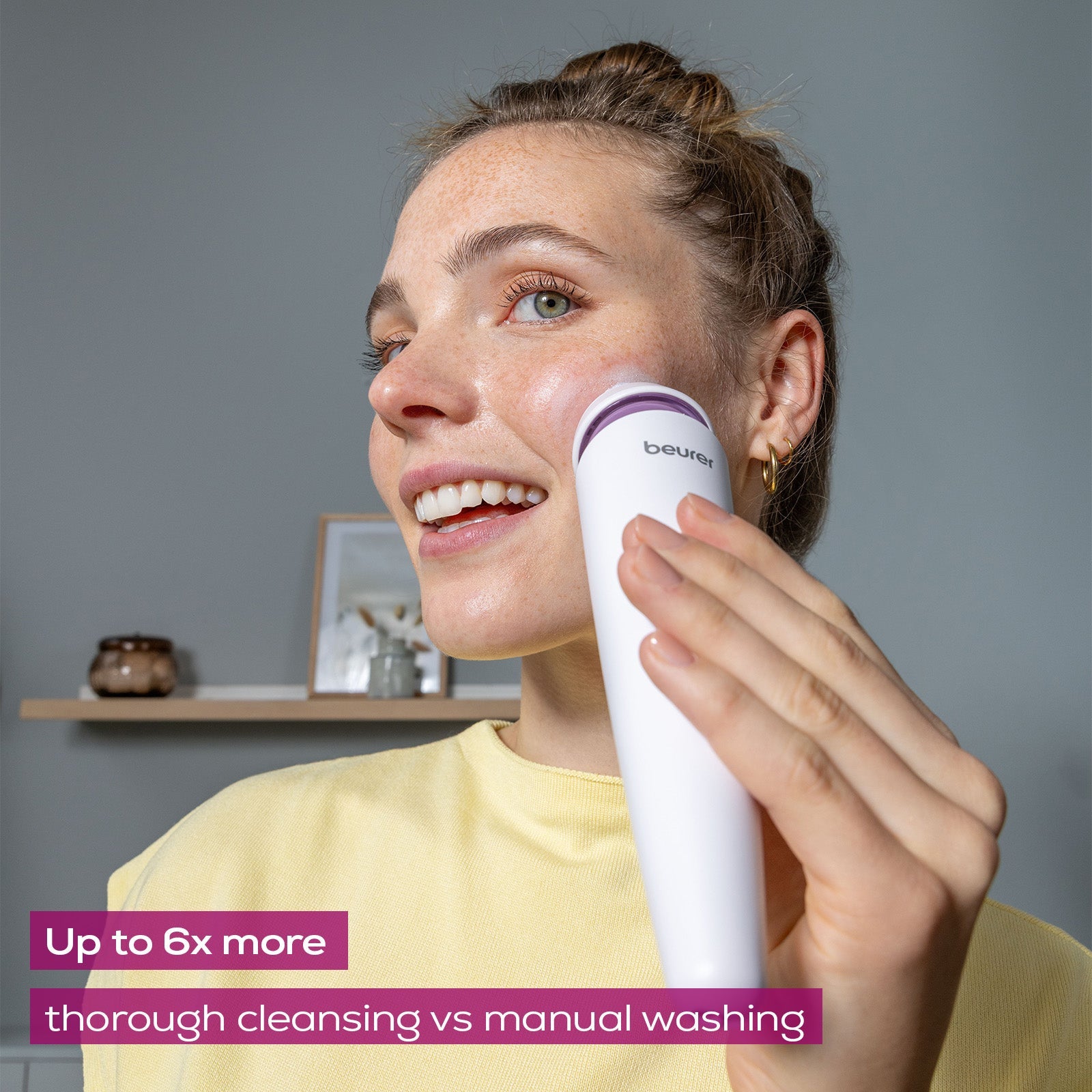 Beurer FC 95 Facial Brush | Deep Cleansing | 4 Attachments | Waterproof IPX7 | Rechargeable