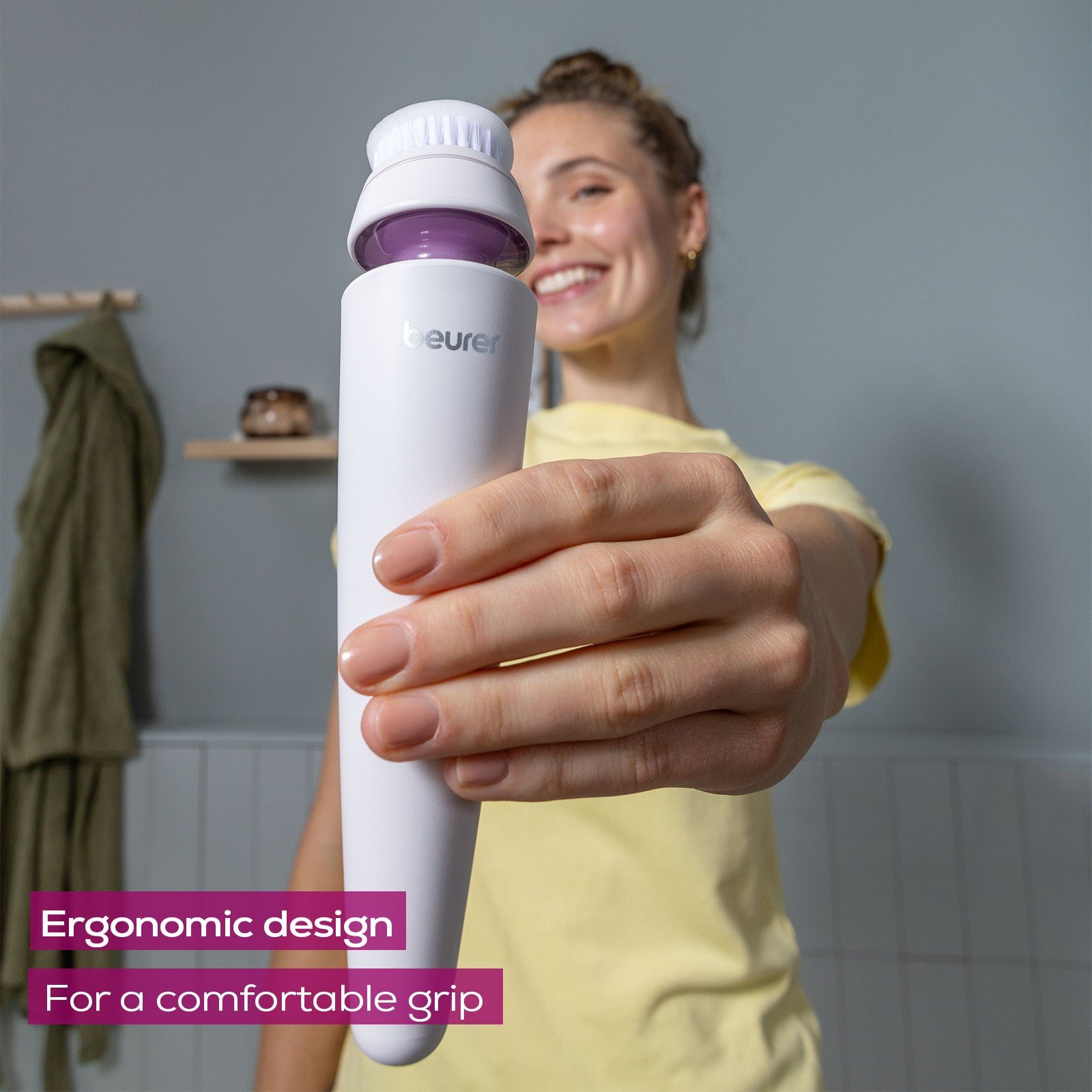 Beurer FC 95 Facial Brush | Deep Cleansing | 4 Attachments | Waterproof IPX7 | Rechargeable