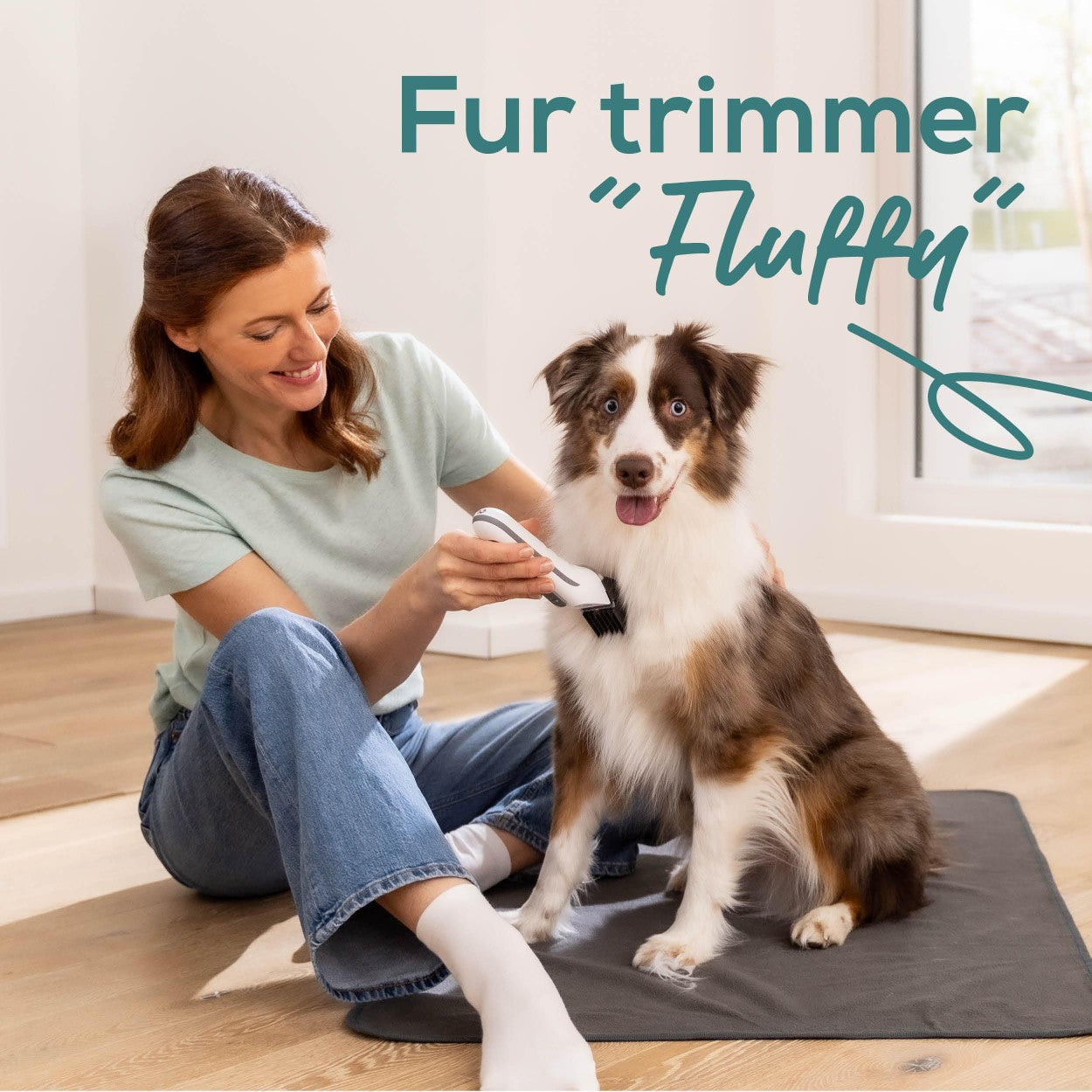 Beurer Fur Trimmer & Clipper for Dogs & Cats | Rechargeable Grooming Kit for Pets | “Fluffy”