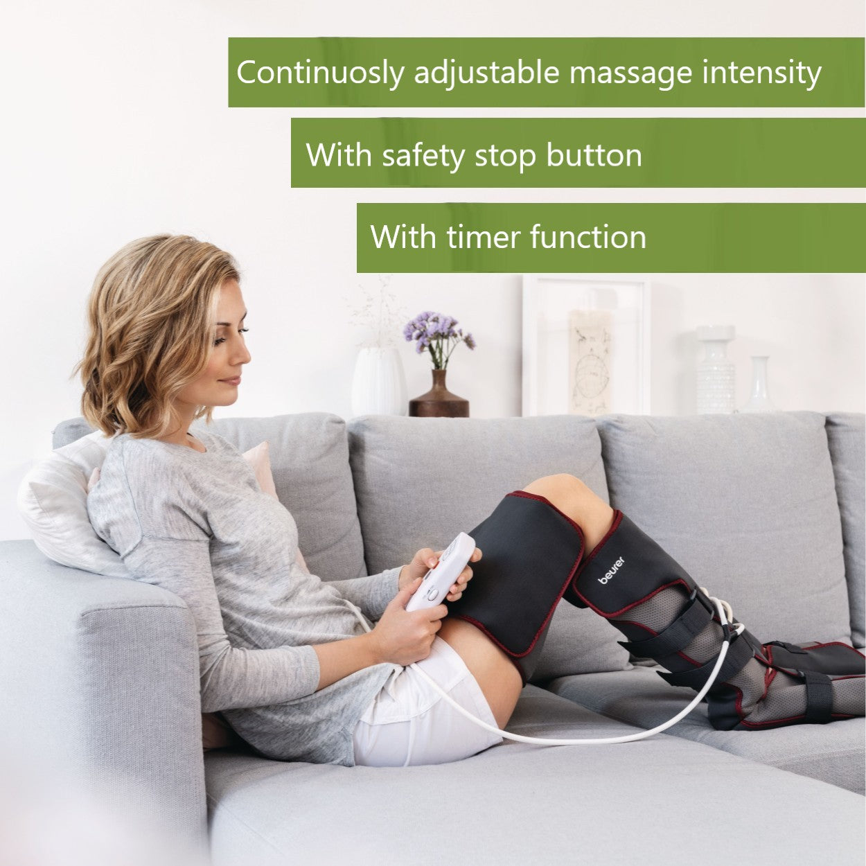 Beurer FM 150 Pro | Leg Compression Massager | Pressure Massage | Improve Blood Circulation & Tired Heavy Legs