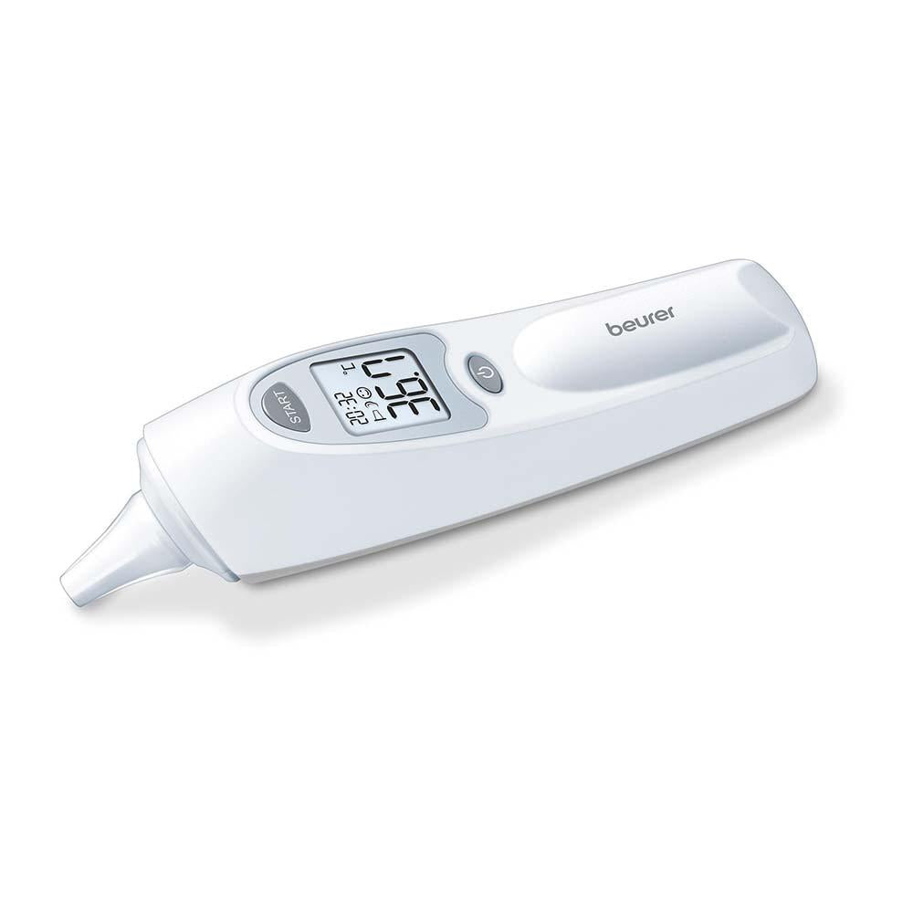 Beurer FT 58 In-Ear Thermometer: Hygienic Protective Caps, Infrared Technology, Rapid Results