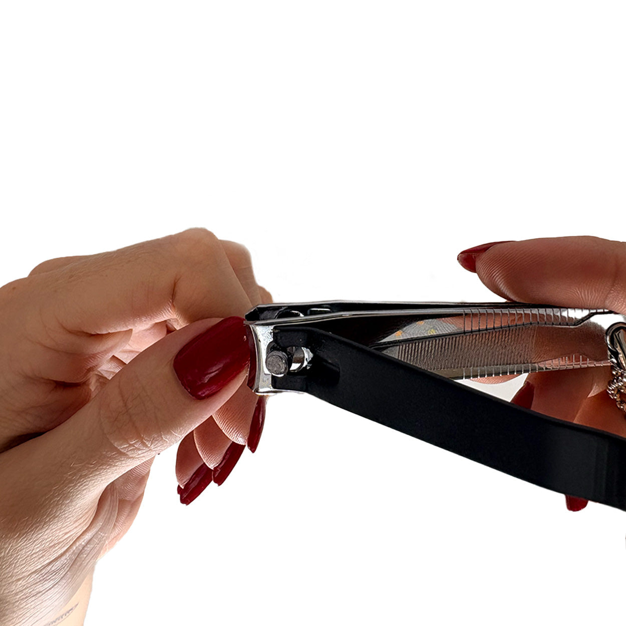 Kellermann 3 Swords Nail Clippers Set: Nickel Plated, Black Finish Set of 2